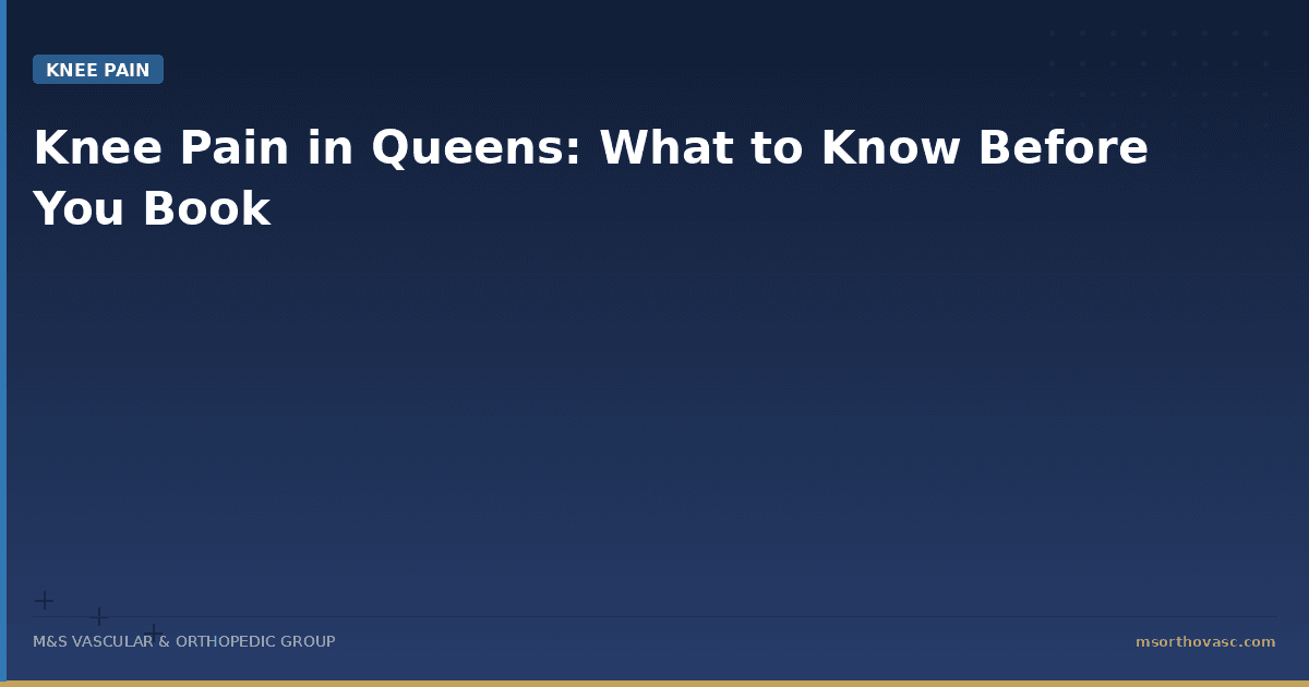 Knee Pain in Queens: What to Know Before You Book